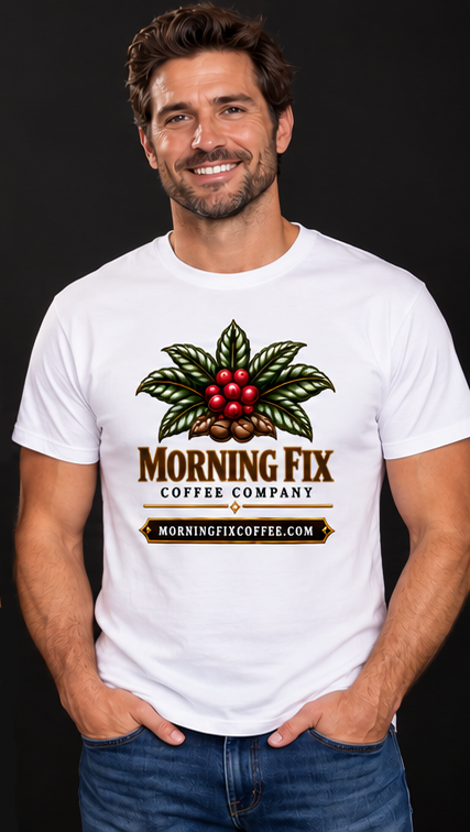 Morning Fix Coffee Logo T-Shirt
