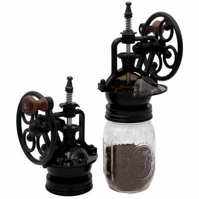 Vintage Reproduction Manual Coffee Grinder for Regular Mouth Mason Jars