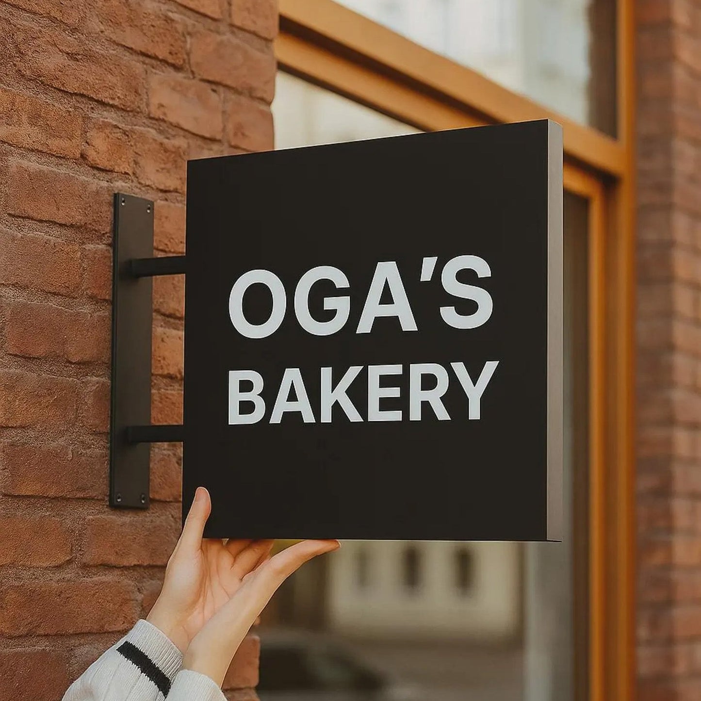 Custom Metal Business Logo Sign – Outdoor Storefront Sign