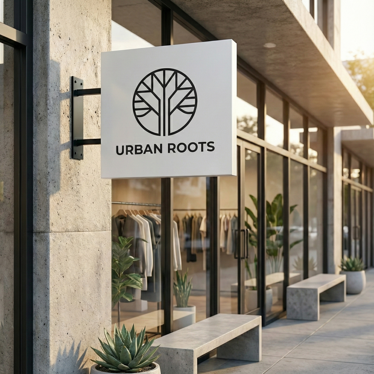 Custom Metal Business Logo Sign – Outdoor Storefront Sign