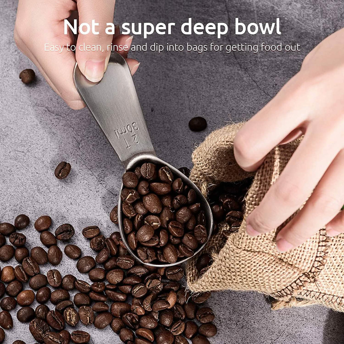 Stainless Steel Measuring Coffee Scoop
